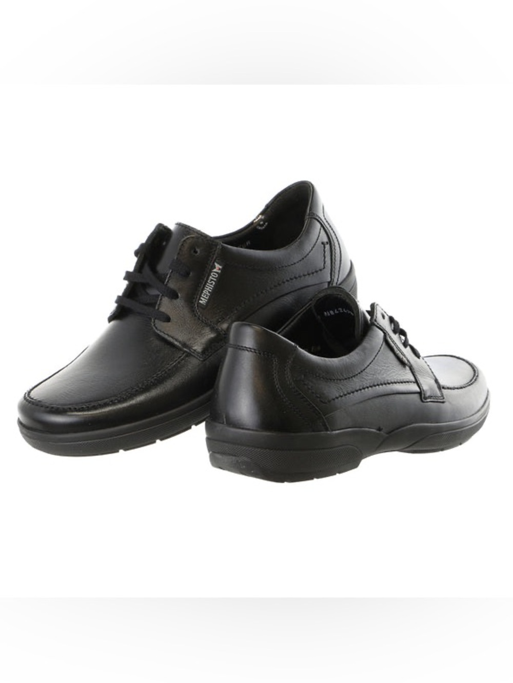 Mephisto Men's black leather oxford walking shoes